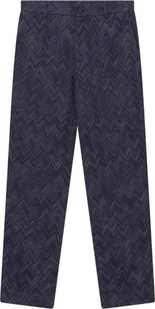 Missoni Heren, Broeken, Blauw, Maat: 2XL Katoen