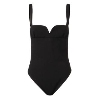 Magda Butrym Tops, Dames, Zwart, S, Wol, Wollen Bodysuit