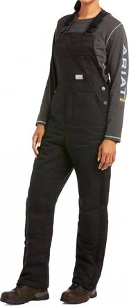 Ariat Rebar Duracanvas Stretch Insulated Bib In Black