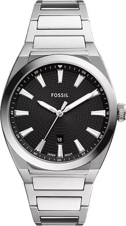 Fossil Everett Quartz Black Dial Mens Watch FS5821