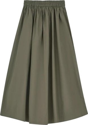 Skall Studio Dagny Skirt - Dames - Maxi Rokken - Groen - XS - Katoen - Rokken