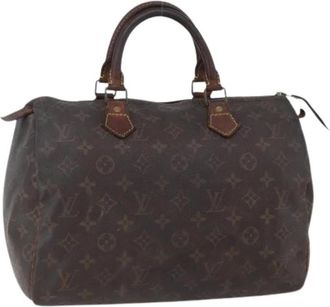 Louis Vuitton Pre-owned Handbags, female, Brown, Size: ONE SIZE Pre-owned Canvas Handbag