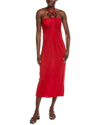 Natori Solid Jersey Halter Dress