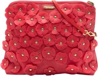Burberry Pre-owned Cross Body Bags, female, Red, Size: ONE SIZE Pre-owned The Petal Crossbody