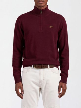 La Martina Sweater Men color Burgundy