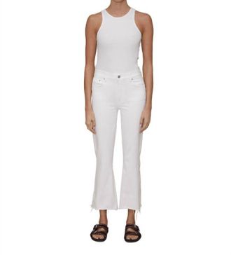 LE JEAN Bella Crop Flare Jeans In One Color