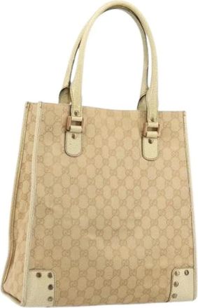 Gucci Pre-owned Vintage Tote Bag - Dames - Vintage Shopper - Beige - ONE Size - Vintage