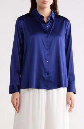 Eileen Fisher Classic Fit Button-Up Shirt in Infinity at Nordstrom Rack, Size Xx-Small