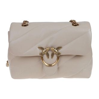 Pinko Pinko, Tassen, Dames, Beige, ONE Size, Love Classic Puff Maxi Quilt Tas
