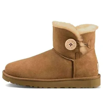 UGG (WMNS) UGG Mini Bailey Button II Boot Fleece Lined 1016422-CHE