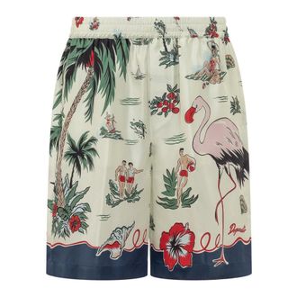 Dsquared2 Casual Shorts, male, Multicolor, Size: 2XL Aloha Boxer Short