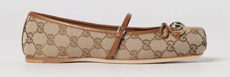 Gucci Ballerina Gucci in tessuto GG e pelle