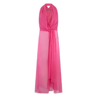 Alberta Ferretti Long Elegant Dress for Special Occasions - female - Alberta Ferretti - Party Dresses - Pink - M - Dresses