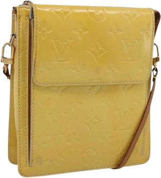Louis Vuitton Pre-owned Accessory Pouch - Dames - Vintage Schoudertas - Geel - ONE Size - Leer - Vintage