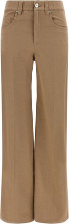 Brunello Cucinelli Beige Straight High Rise Jeans
