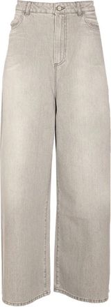 Alysi Pantalone Grey Shades Super Flare - Dames - Loose Fit Jeans - Grijs - W27 - Jeans
