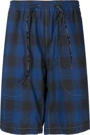 And Wander Casual Shorts, male, Multicolor, 2XL, Check Pattern Track Shorts