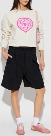 Kenzo Sweatshirt With Print, Womens, Cream