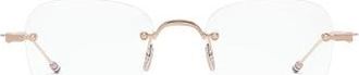 Thom Browne Ueo 961A-G0001 Optisch Montuur - unisex - Brillen - Beige - 49 MM - Accessoires