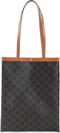 Celine Tote Bags, female, Black, Size: ONE SIZE Medium Flat Shopper