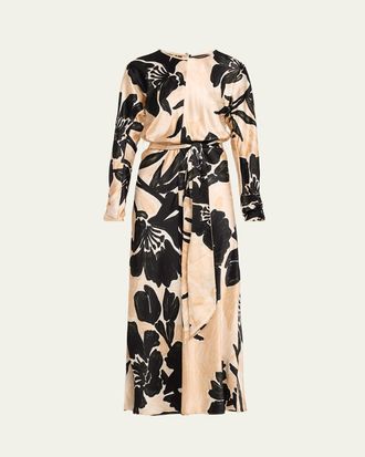 Cara Cara Montgomery Silk Midi Dress