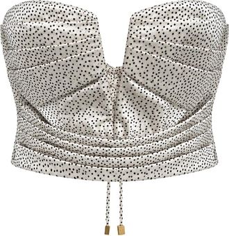 Elisabetta Franchi Mouwloze Top - Dames - Tops zonder mouwen - Wit - M - Tops