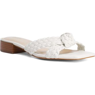 Dune London Lacees Block Heel Sandal in White at Nordstrom, Size 9.5Us