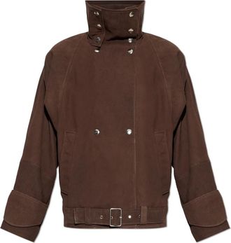 Iro Melior Suede Jacket - female - IRO - Leather Jackets - Brown - XS - Jackets