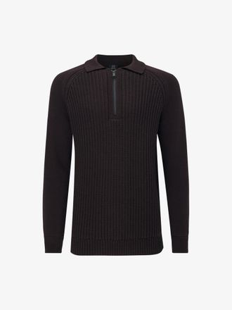 Genti Polo Zip | Bordeaux
