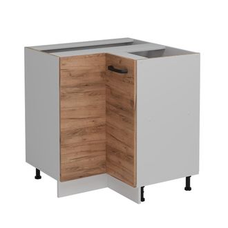 Vicco Armario De Esquina R-line, Roble Dorado, 75.6 Cm Sin Encimera