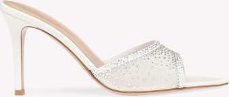 Gianvito Rossi Rania Mule 85 in White at Nordstrom, Size 41