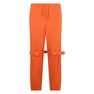Moschino Pantaloni Sportivi - - Trousers - Uomo - Arancione - M