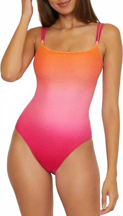 Trina Turk Womens Opal One Piece Swimsuit In Pink