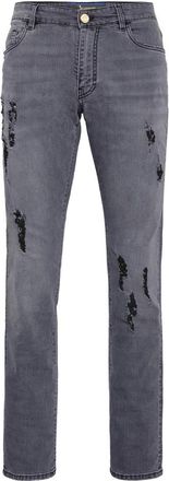 Billionaire Boys Club Straight Cut Jeans Statement - Heren - Slim Fit Jeans - Grijs - W28 - Katoen - Jeans