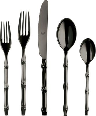 Mepra Bali Flatware Set - 20 Pieces in Black Gold at Nordstrom