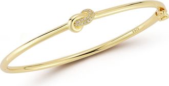 Glaze Jewelry Love Knot Cubic Zirconia Hinge Bracelet in Gold at Nordstrom Rack