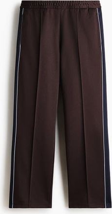 H&M Relaxed Fit Track Pants in Brown/stripes at Nordstrom, Size Xx-Large
