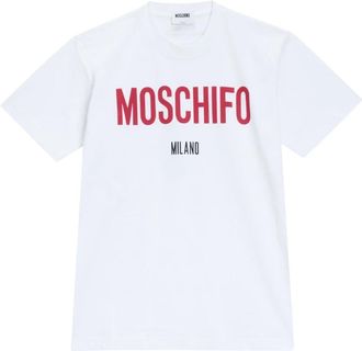 Moschino Moschifo T-Shirt - Dames - T-shirts - Wit - L - Katoen - Tops