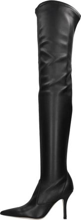 PARIS TEXAS Lederen Over-the-Knee Laarzen - Dames - Over de knie laarzen - Zwart - 38 1/2 EU - Leer - Schoenen