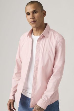 Levi's Camisa de fit estrecho Battery Housemark - Hombre - XL - Rosa / Lotus Stretch Poplin