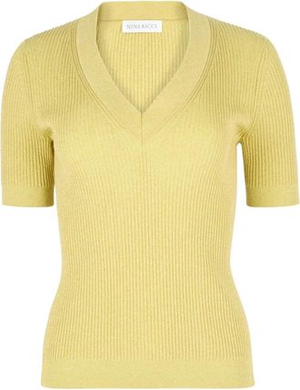 Nina Ricci Gebreide top - Geel