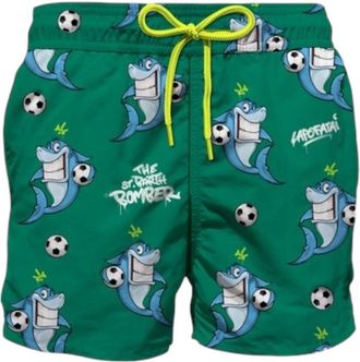 MC2 Saint Barth Beachwear Cpt Sharp Bomber - Heren - Strandmode - Groen - S - Polyester - Badmode