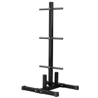 Yaheetech Soporte Para Discos De Pesas 28mm Soporte Pesas Y Mancuernas Soporte De Barras Para Barra Ol&iacute;mpica Ajustable &Aacute;rbol De Disco De Peso Gimnasio,capacidad