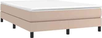 vidaXL Vidaxl - Estructura cama sin colchón cuero sintético capuchino 140x190cm