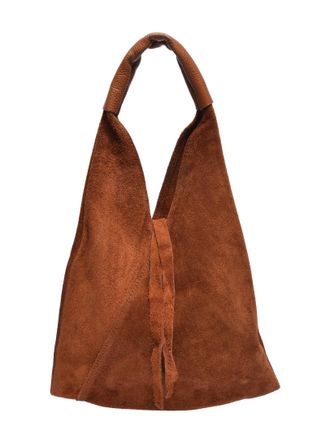 Anna Luchini Bordeauxrood Rundleer Tas