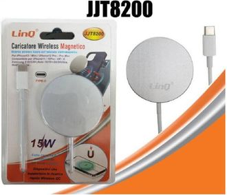 Trade Shop Trade Shop - Caricabatterie Caricatore Ad Induzione Wireless Qc Magnetico 15w Type-c Jjt8200