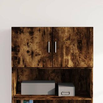 vidaXL Vidaxl - Mobile a Parete Rovere Fumo 80x42,5x40 cm in Legno Multistrato