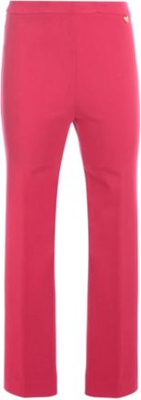 Twinset Chique en Comfortabele Kersenbroek - Dames - Slim Fit Broeken - Rood - M - Broeken