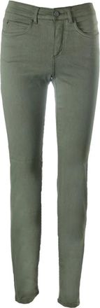 C.Ro Magic past slanke broek - Dames - Slim Fit Broeken - Groen - 3XL - Katoen - Broeken