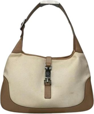 Gucci Pre-owned Shoulder Bags, female, Beige, Size: ONE SIZE Pre-owned Vintage Shoulder Bag